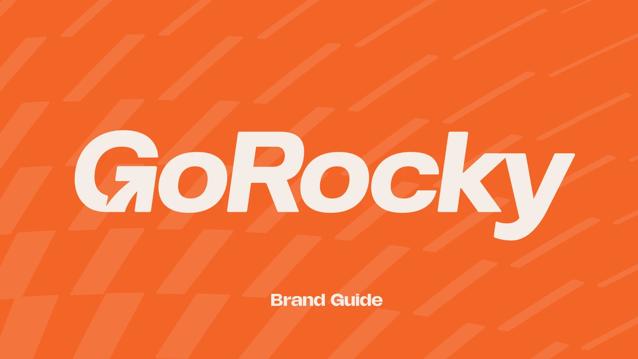 The agency’s revised orange GoRocky identity